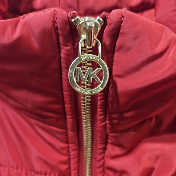 Michael Kors 3x Red Quilted Women's Lightweight Puffer Vest - Picture 6 of 9